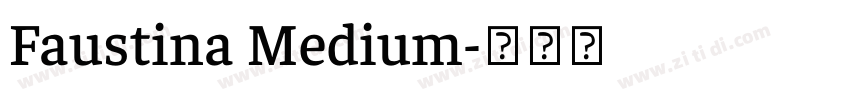 Faustina Medium字体转换